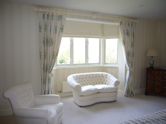 Classic lounge curtains and upholstery